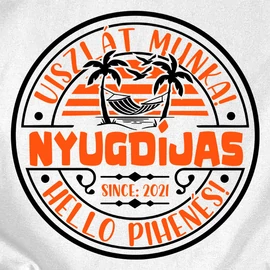 Nyugdíjas női póló (Fehér)