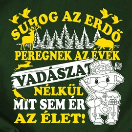 Suhog az erdő férfi póló  (Sötétzöld)