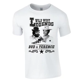 Bud and Terence férfi póló (fehér)