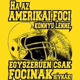 Amerikai foci Férfi póló (citrom)