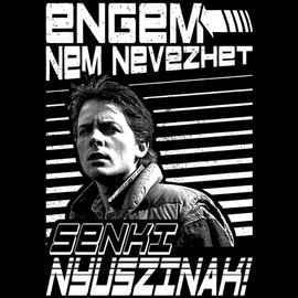 Marty Nyuszi férfi póló (Fekete)