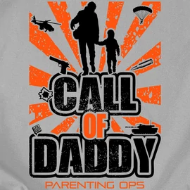Call Of Daddy férfi póló (Szürke)
