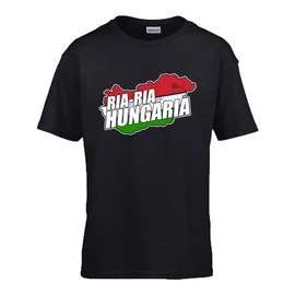 Ria-Ria Hungária gyerek póló (Fekete)