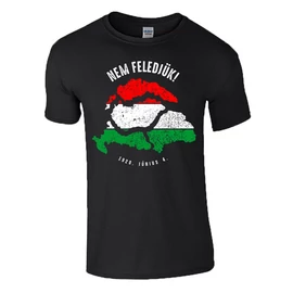 Nem feledjük! férfi póló (fekete)