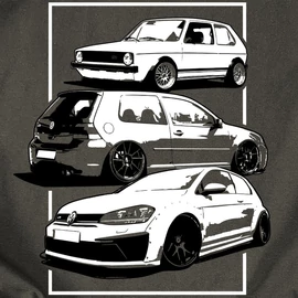 AUTÓBOLOND VW - kapucnis pulóver (grafit)