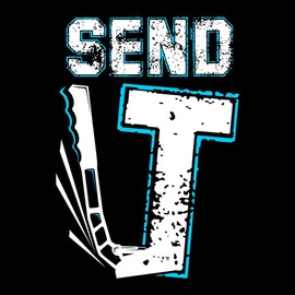 SEND IT KÉZIFÉK férfi póló (fekete)