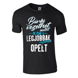 BÁRKI VEZETHET AUTÓT férfi póló (sötétkék)