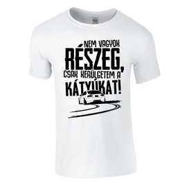 KERÜLGETEM A KÁTYÚKAT férfi póló (fehér)