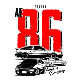 TRUENO AE 86 férfi póló (fehér)