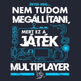 EZ MULTIPLAYER férfi póló (fekete)