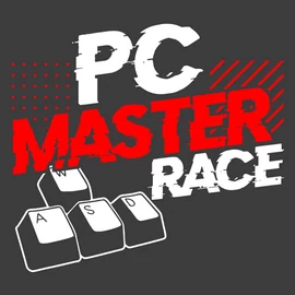 PC MASTER RACE férfi póló (grafit)