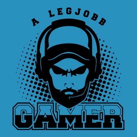 LEGJOBB GAMER férfi póló (türkiz)