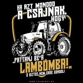 Pattanj be a lambómba (fekete)
