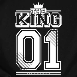 KING 01 (RD) férfi póló (fekete)