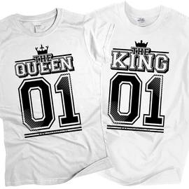 King &amp;amp; Queen páros szett (RD) (fehér)