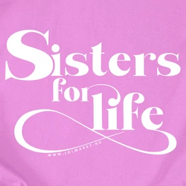Sisters for life női póló szett (rózsíszín,világos rózsaszín)