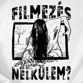 Filmezés női póló (Fehér)