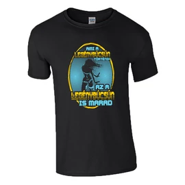 Ami a legénybúcsún történik póló (Fekete)