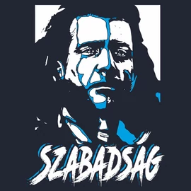 SZABADSÁG női póló (Sötétkék)