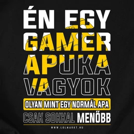 Gamer apuka póló (Fekete)