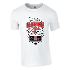 Retró gamer apa póló (Fehér)