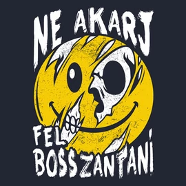Ne akarj felbosszantani női póló (Sötétkék)