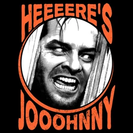 Here's Johnny póló (Fekete)