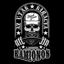 Legendás kamionos póló (Fekete)
