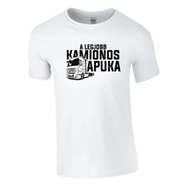 A legjobb kamionos apuka póló (Fehér)