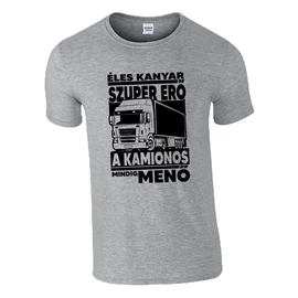 Menő kamionos póló (Szürke)