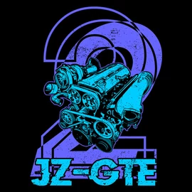 2JZ-GTE póló (Fekete)