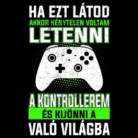 Ha ezt látod (XBOX gamer) póló (Fekete)