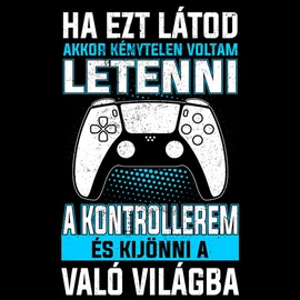 Ha ezt látod (PS gamer) póló (Fekete)