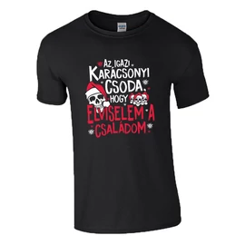 Az igazi karácsonyi csoda póló (Fekete)