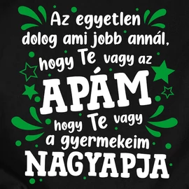 Az egyetlen dolog póló (Fekete)