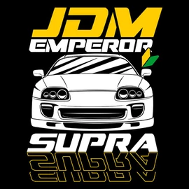 JDM Emperor (Supra) póló (Fekete)