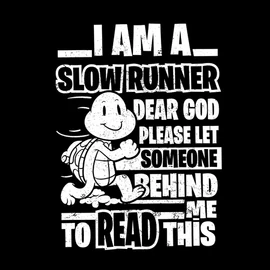 Slow runner férfi póló (fekete)