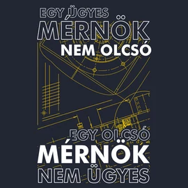 Ügyes mérnök póló (Sötétkék)