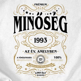 Minőség (RD) - születésnapos női póló (Fehér)