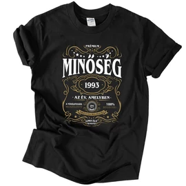 Minőség (RD) - születésnapos férfi póló (Fekete)