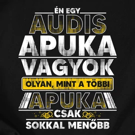 AUDIS apuka póló (Fekete)