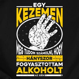 Egy kezemen meg tudom számolni póló (Fekete)
