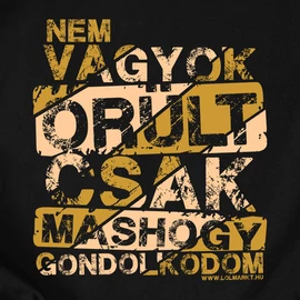 Nem vagyok őrült férfi póló (Fekete)