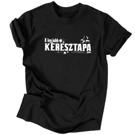 A legjobb keresztapa férfi póló (Fekete)