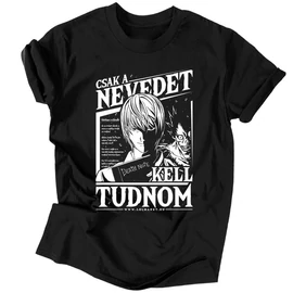 Csak a nevedet kell tudnom férfi póló (Fekete)