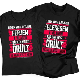 Nekem van a legjobb páros póló szett (Fekete)