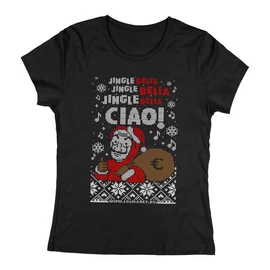 Jingle Bella CIAO női póló (Fekete)