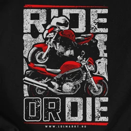 Ride or die női póló (Fekete)