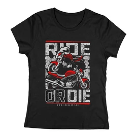 Ride or die női póló (Fekete)