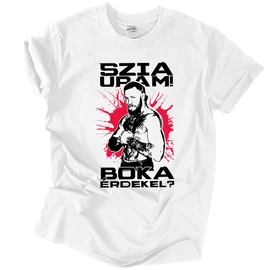 Szia Uram! Boka? férfi póló (Fehér)